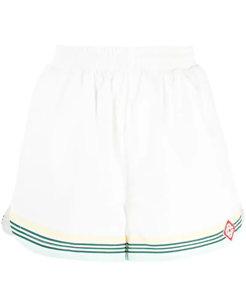 Casablanca Paris Joggingshorts mit Monogramm - Weiß Weiß
