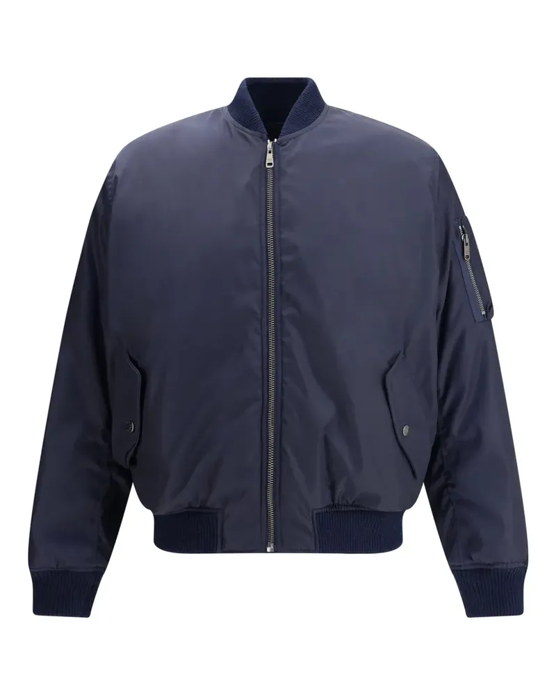 Prada Zip Pocket Down Jacket - Blau Blau