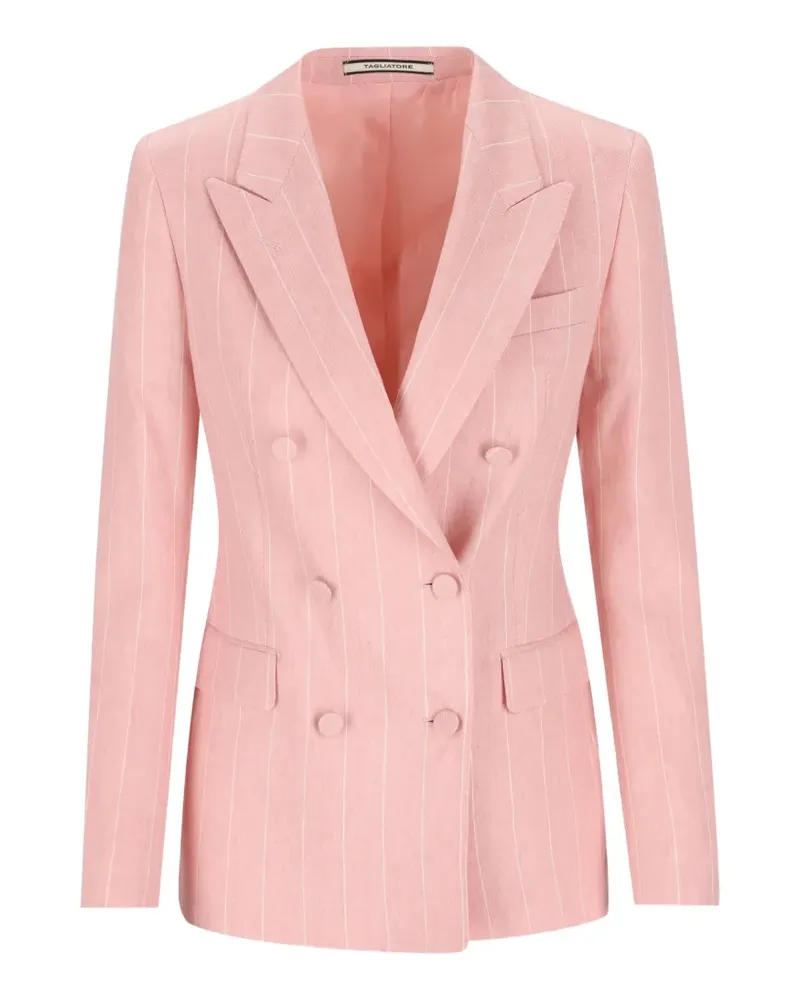 Tagliatore striped double-breasted blazer - Rosa Rosa