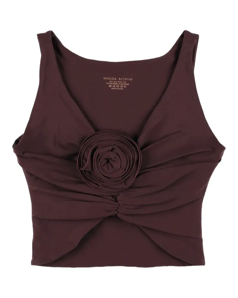 Magda Butrym rose-detail top - Rot Rot