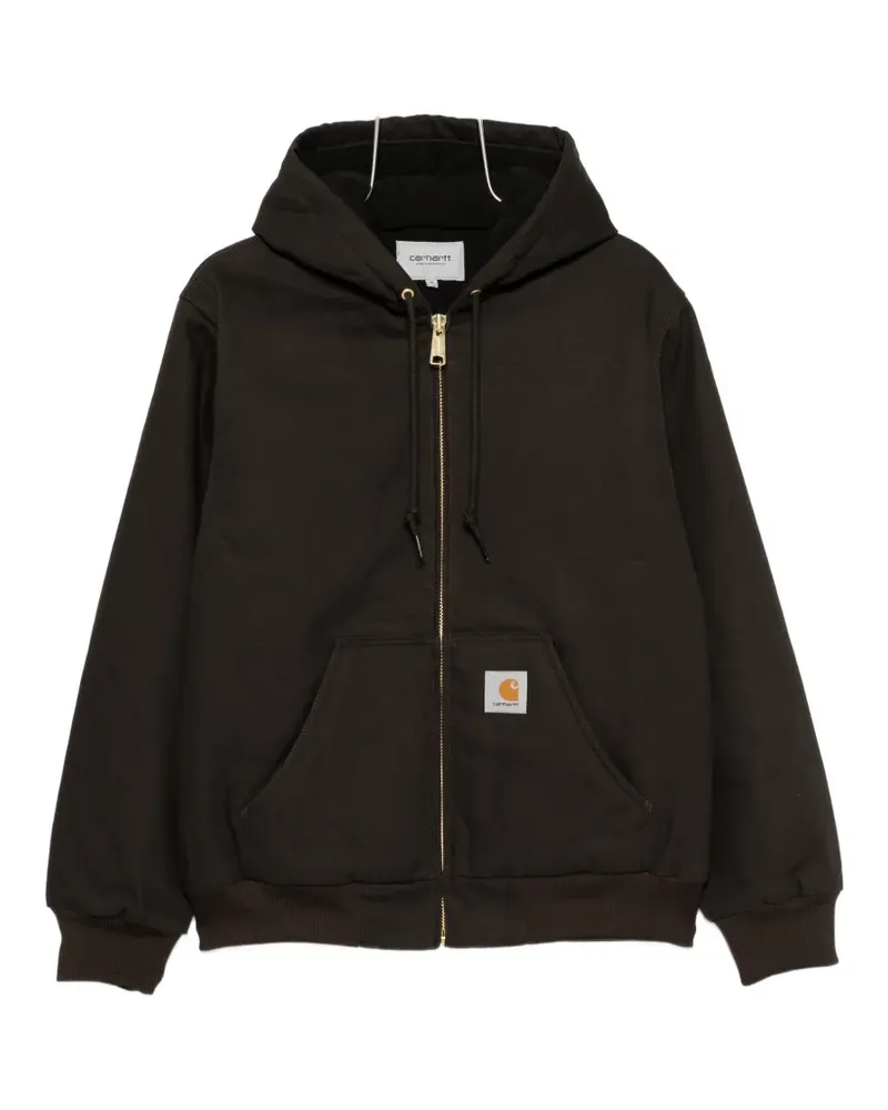 Carhartt WIP hooded zip-up jacket - Braun Braun
