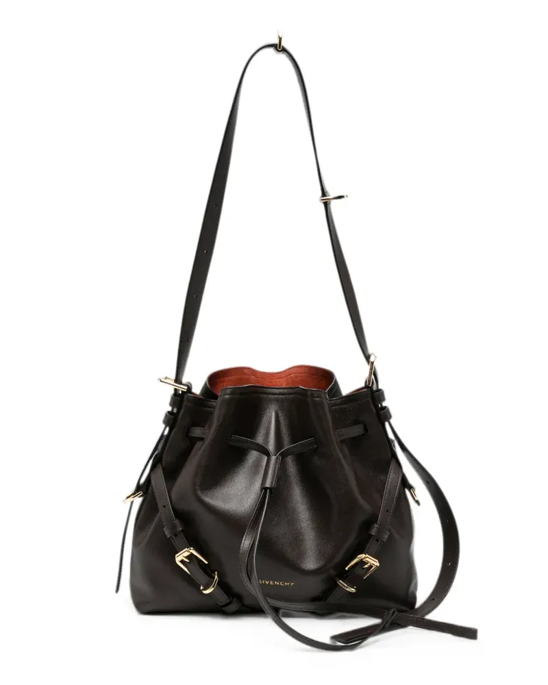Givenchy small Voyou leather bucket bag - Braun Braun