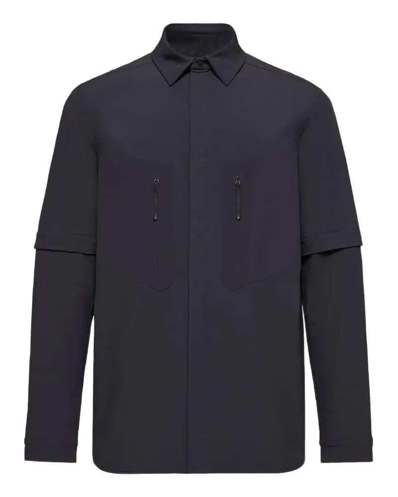 Moncler Hemdjacke mit Reißverschlusstasche - Schwarz Schwarz
