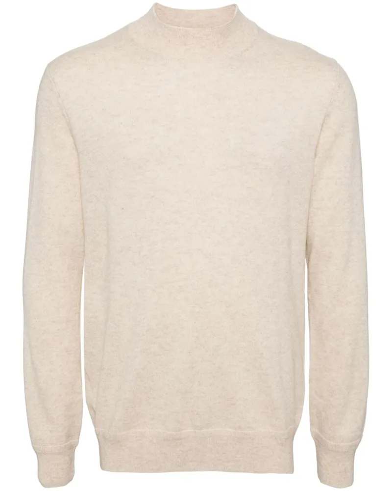 ManOnTheBoon Kaschmirpullover mit Stehkragen - Nude Nude