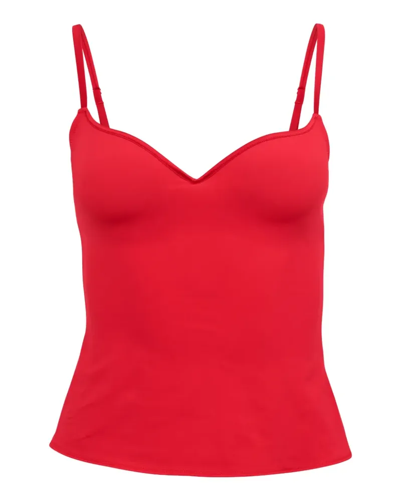 Fleur Du Mal Tanktop mit integriertem BH - Rot Rot