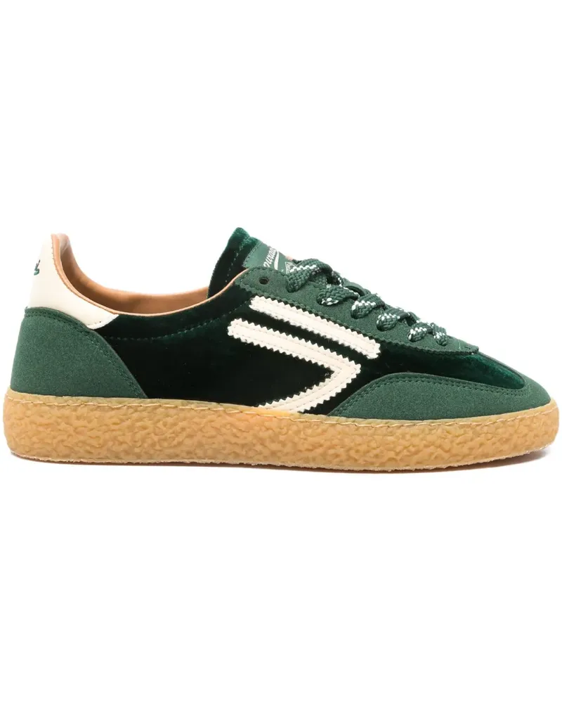 Puraai Sneakers mit Samteinsatz - Grün Grün