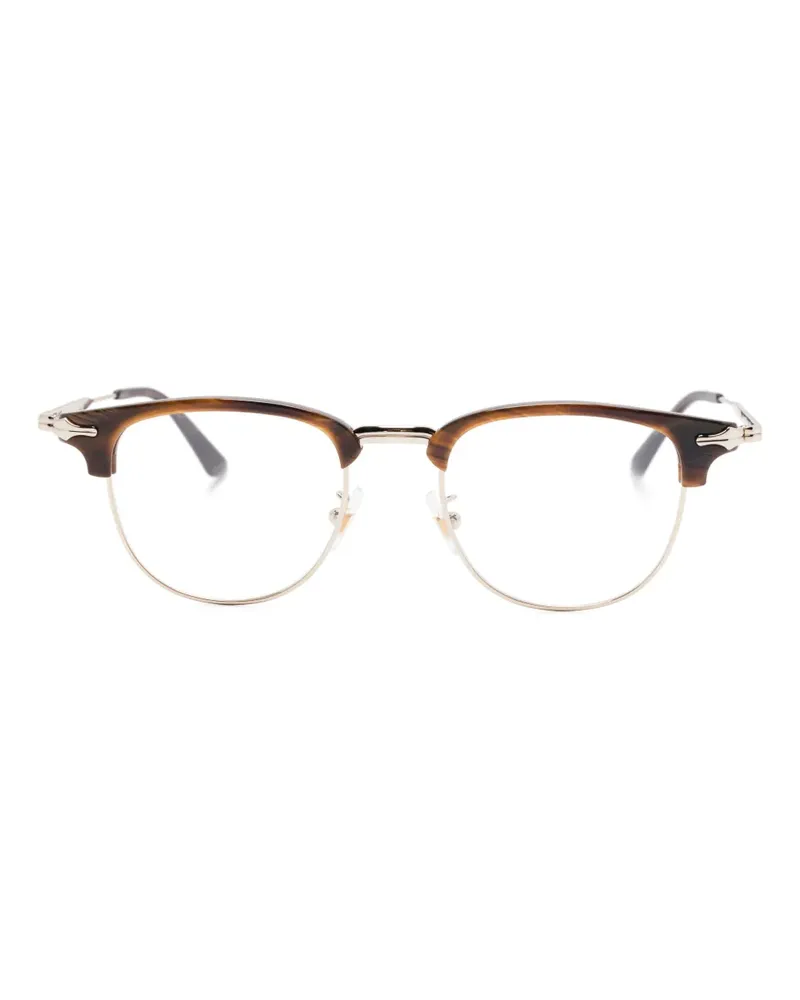 Montblanc Brille mit eckigem Gestell - Braun Braun