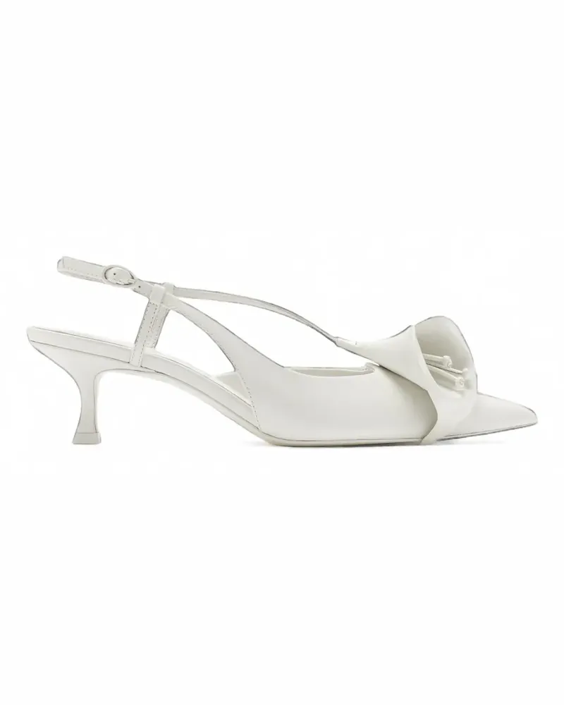 Cult Gaia Calla Kitten Pumps - Weiß Weiß
