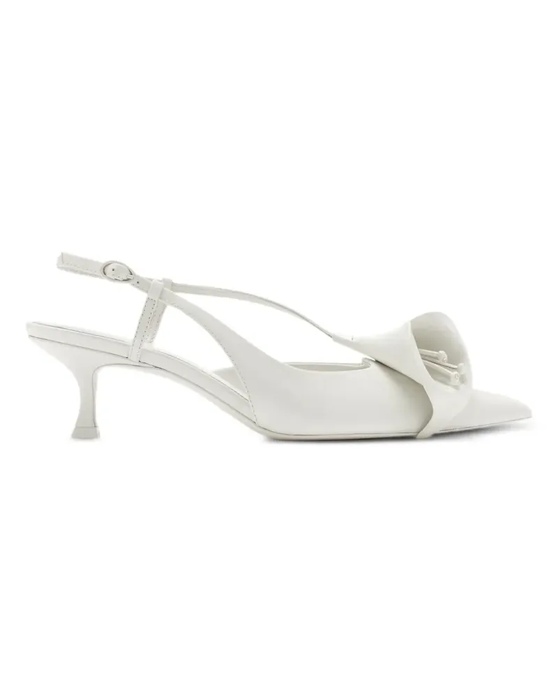 Cult Gaia Calla Kitten Pumps - Weiß Weiß