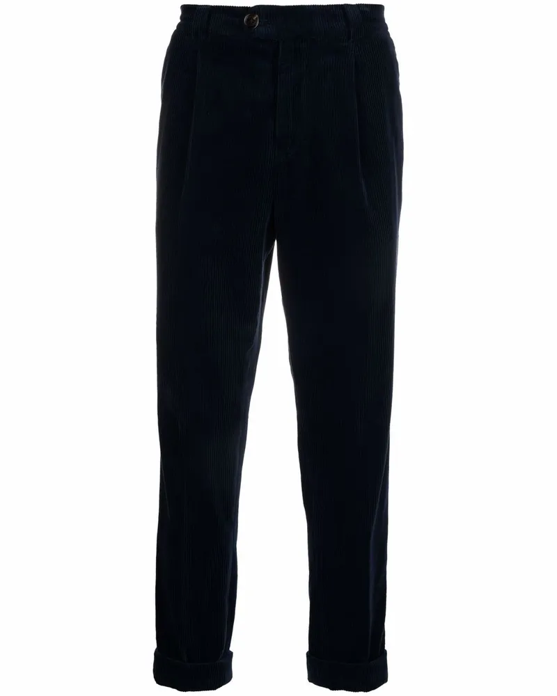 Brunello Cucinelli Cordhose mit geradem Bein - Blau Blau