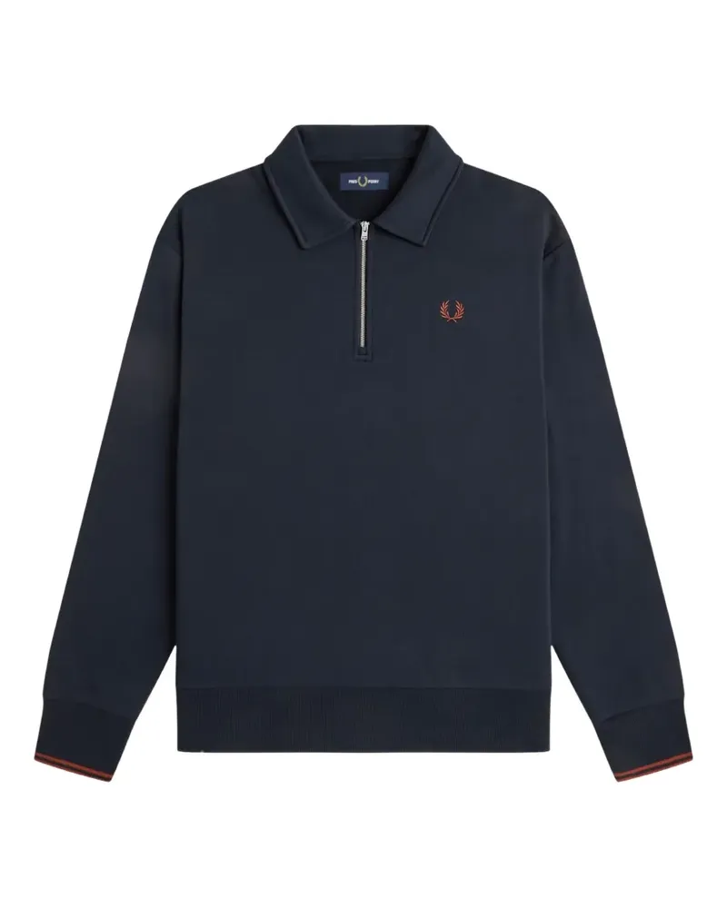 Fred Perry Poloshirt mit Reißverschluss - Blau Blau
