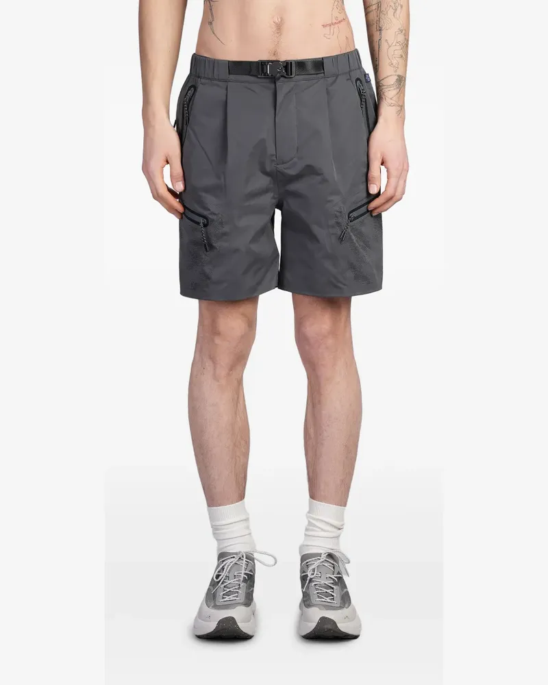 Alpha Industries Cargo-Shorts mit Reißverschlusstaschen - Grau Grau