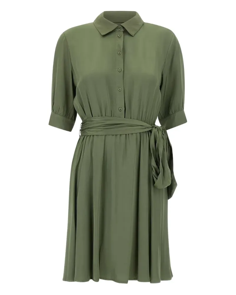 Kaos Midi-Hemdkleid mit Gürtel - Grün Grün