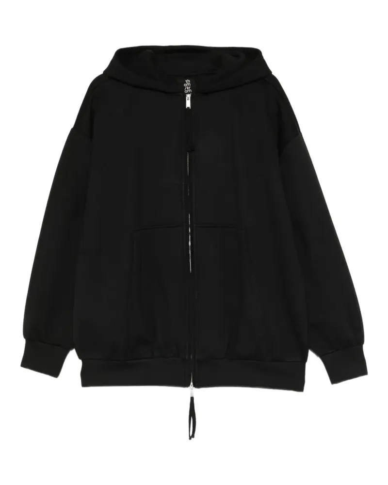 THOM KROM neoprene zip-up hoodie - Schwarz Schwarz