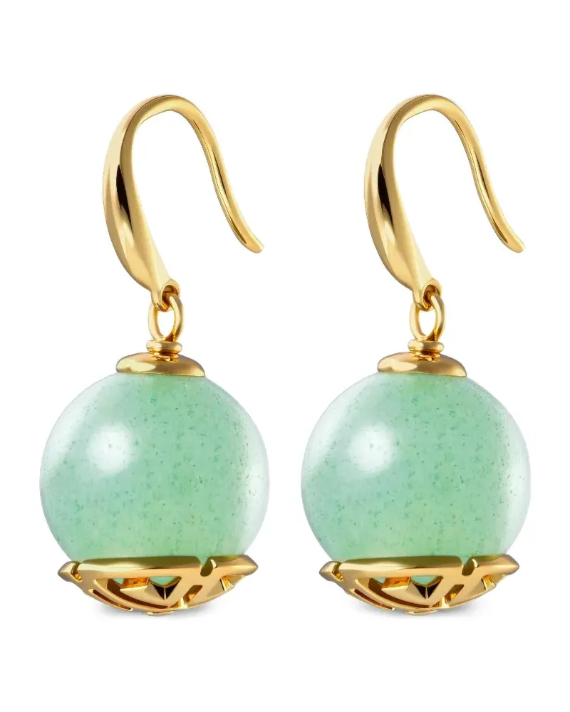 Shanghai Tang Tang of Wood Hängeohrringe - Gold Gold