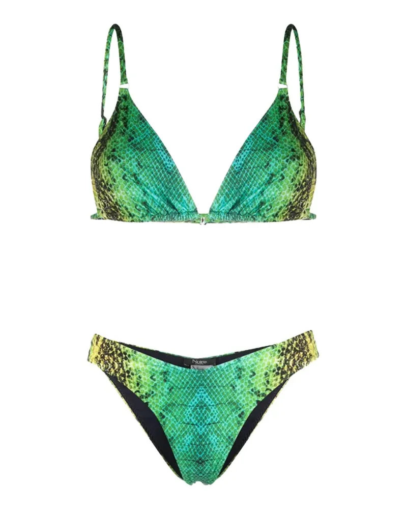 Noire Swimwear tanning V-cut beachwear - Grün Grün