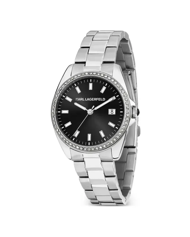 Karl Lagerfeld Crystal Armbanduhr 34mm - Schwarz Schwarz
