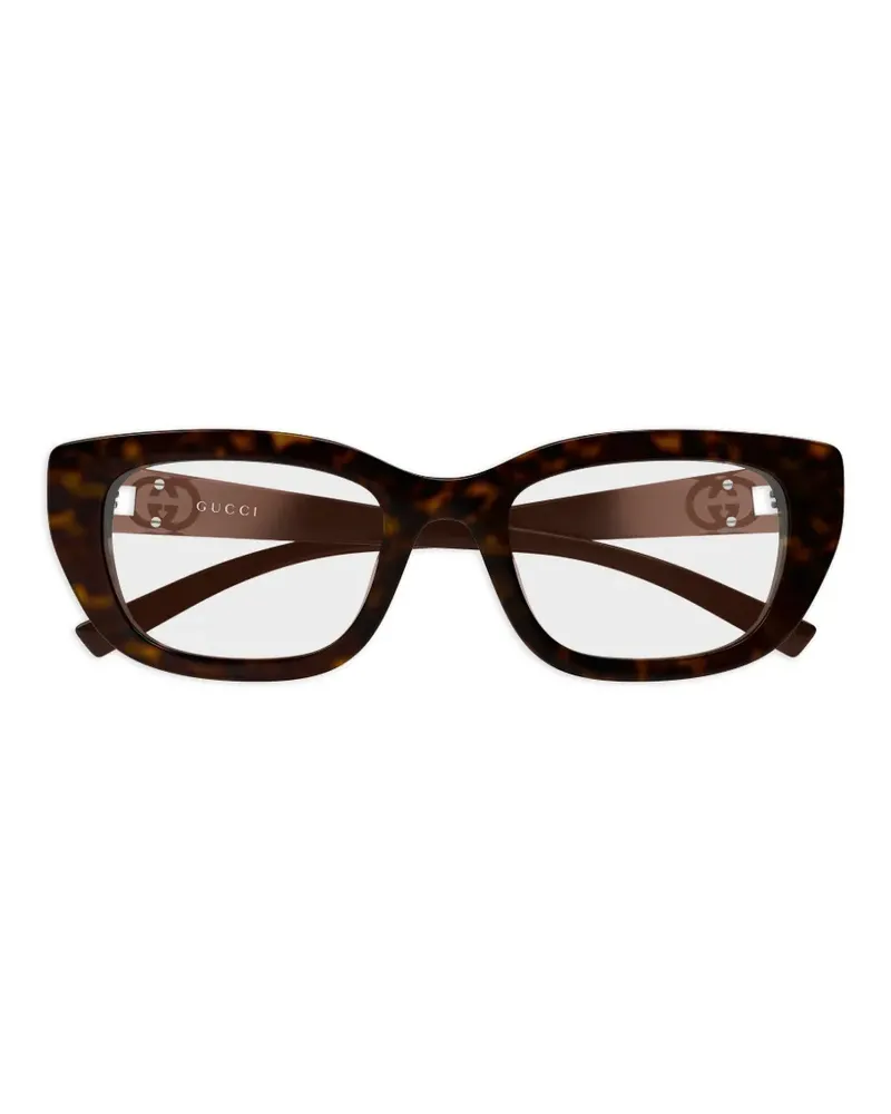 Gucci Interlocking G cat-eye glasses - Braun Braun
