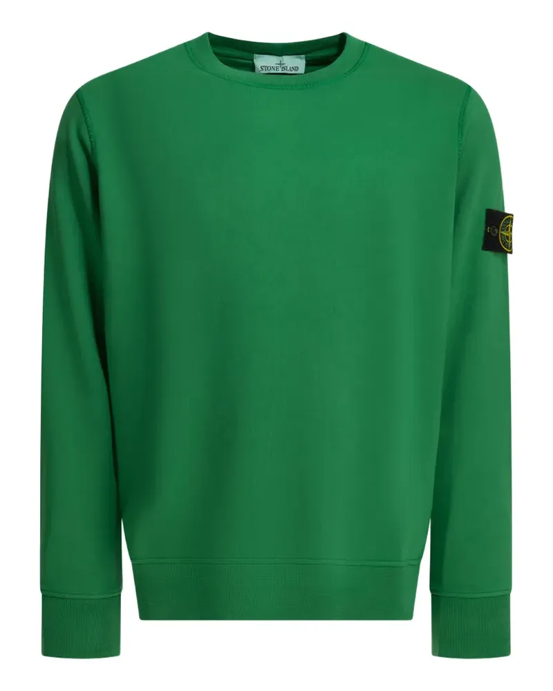 Stone Island logo-patch sweater - Grün Grün