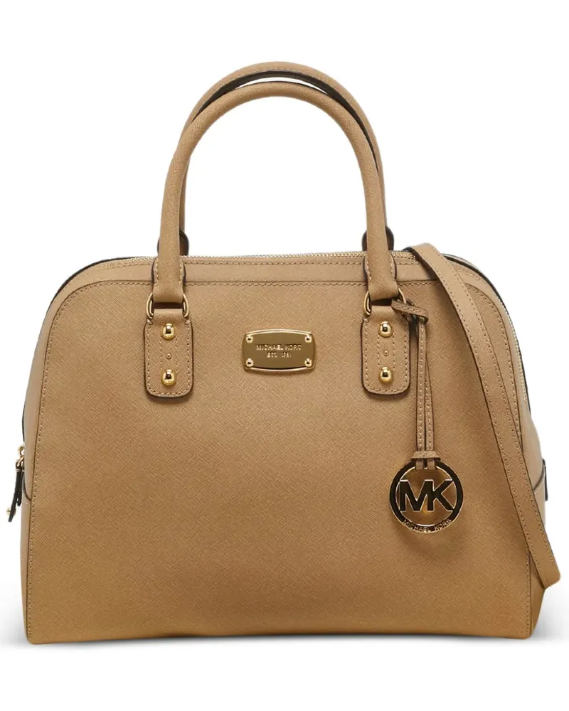 Michael Kors large Sandrine leather tote bag - Nude Nude