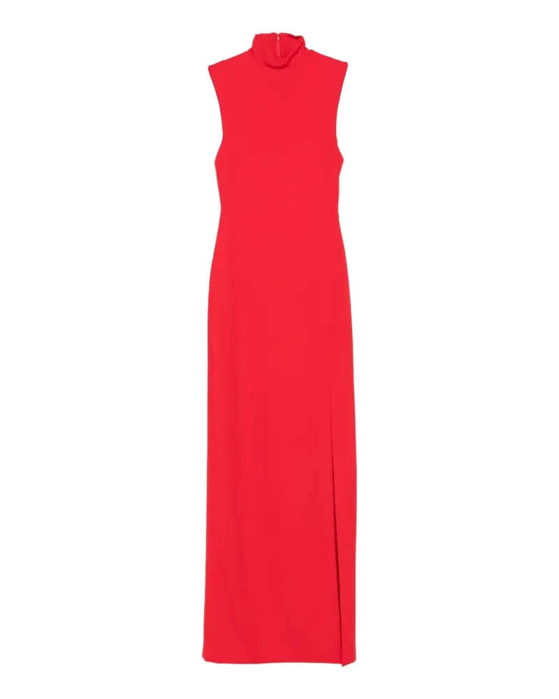 Solace London The Nanette Maxikleid mit Stehkragen - Rot Rot