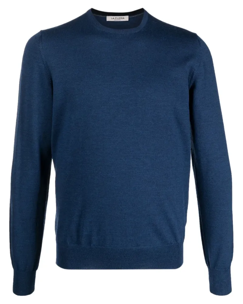 La Fileria Fein gestrickter Pullover - Blau Blau