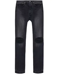 RHUDE Jeans in Distressed-Optik Schwarz