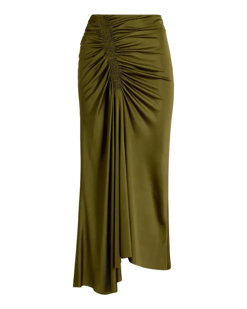 Proenza Schouler Naia ruched midi skirt - Grün Grün