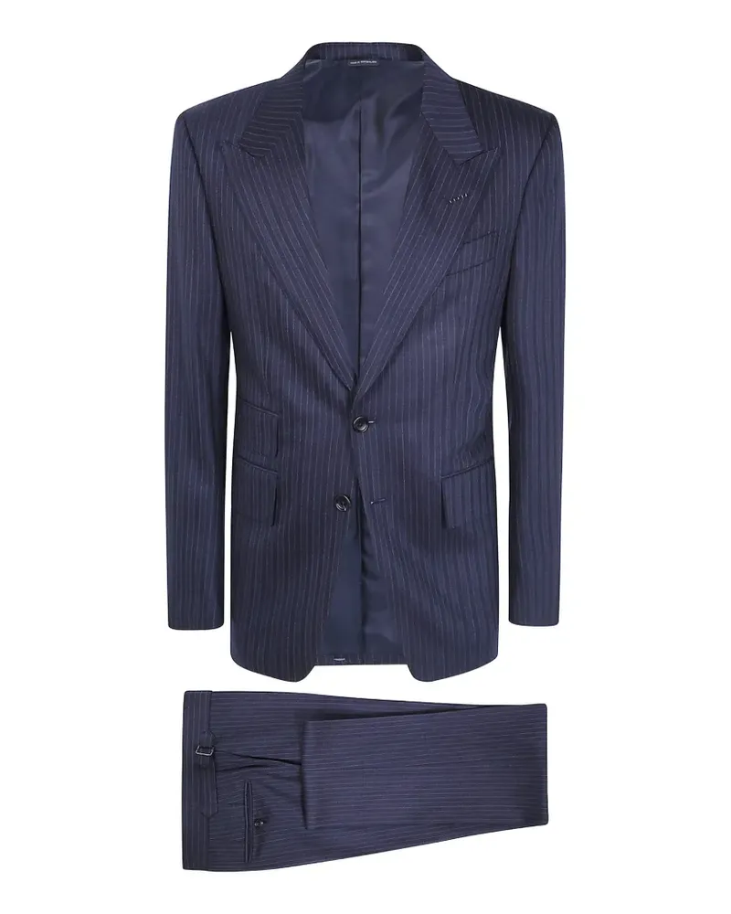 Tom Ford pinstriped wool suit - Blau Blau