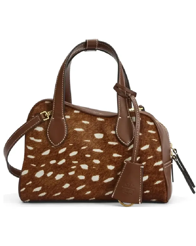 ATP Atelier Ormelle animal-print tote bag - Braun Braun
