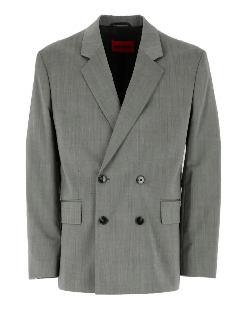 HUGO BOSS Doppelreihiges Sakko - Grau Grau