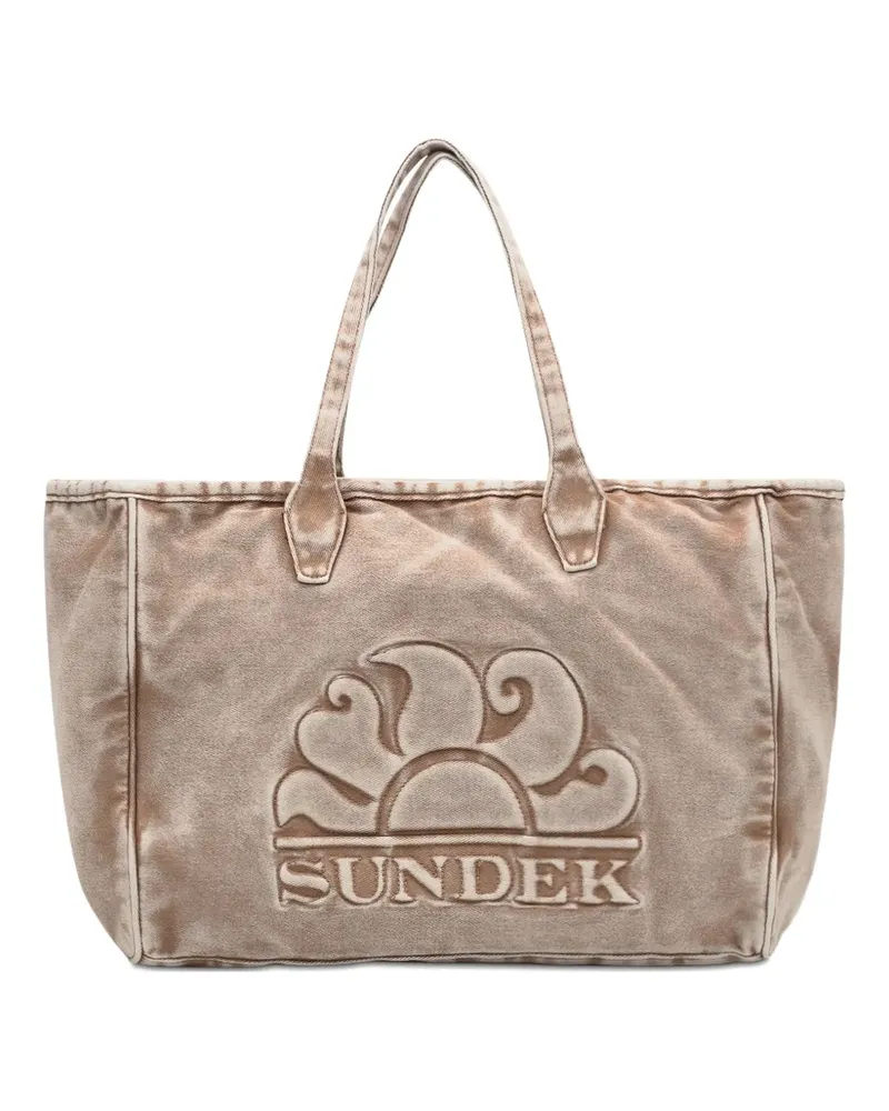 Sundek Roberts Tote Bag mit Logo-Prägung - Nude Nude