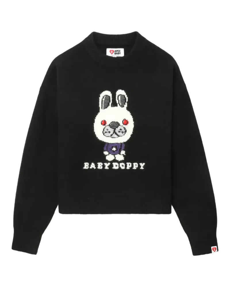 BAPE Pullover mit Hasen-Print - Schwarz Schwarz