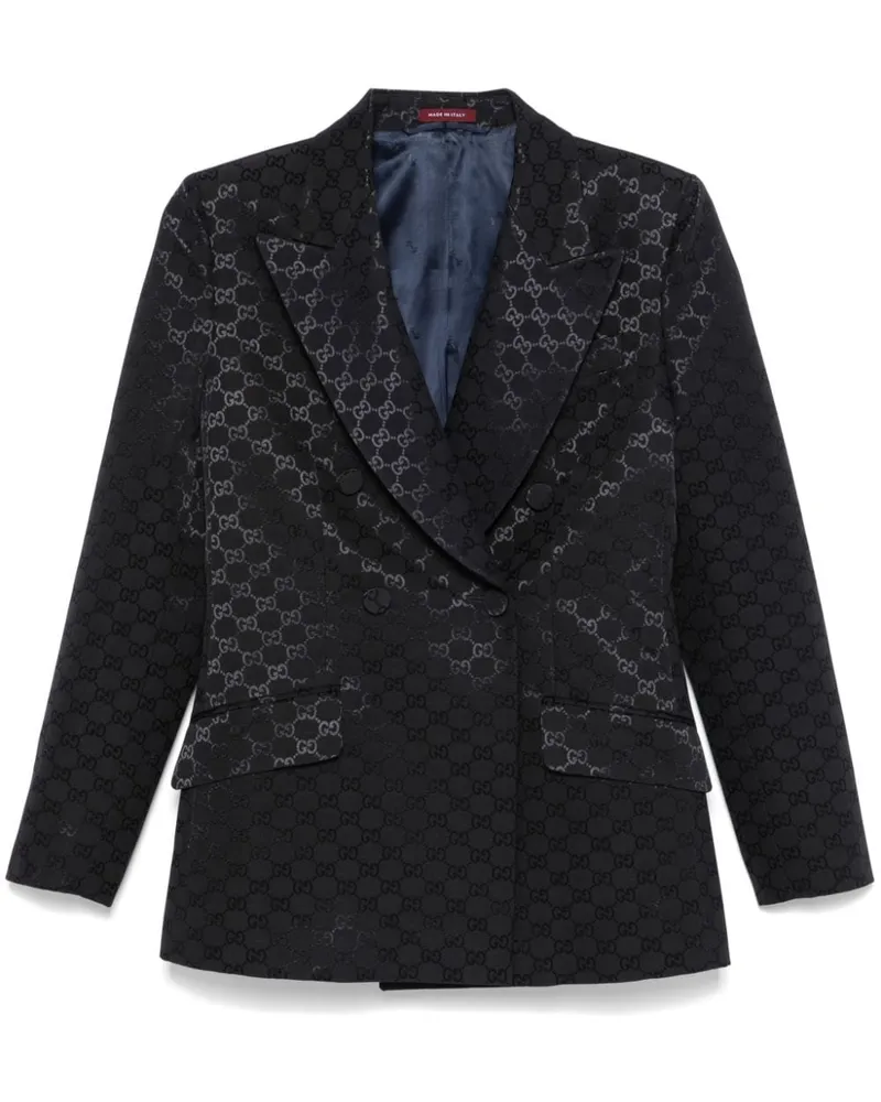 Gucci Jacquard-Sakko mit GG - Blau Blau