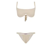 Bia Bikini mit Schleifenverschluss - Nude