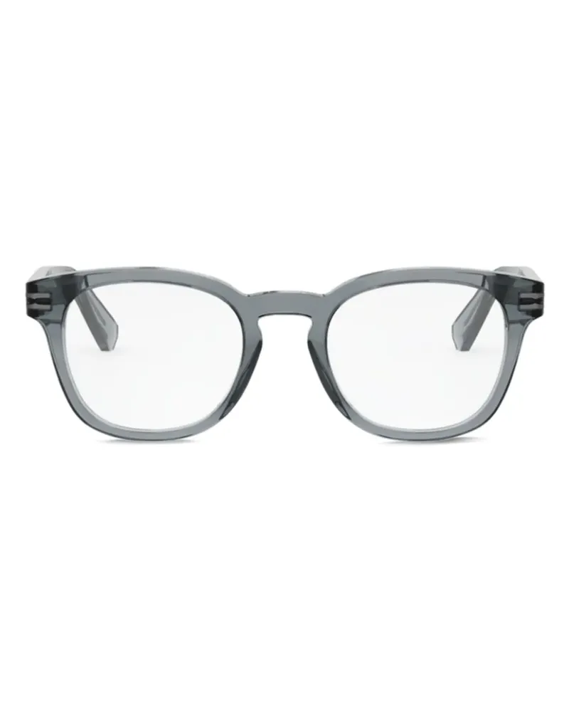 Bulgari Brille mit rundem Gestell - Grau Grau