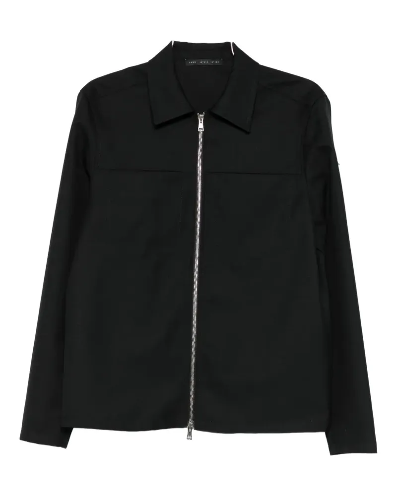 Low Brand zip-up shirt - Schwarz Schwarz