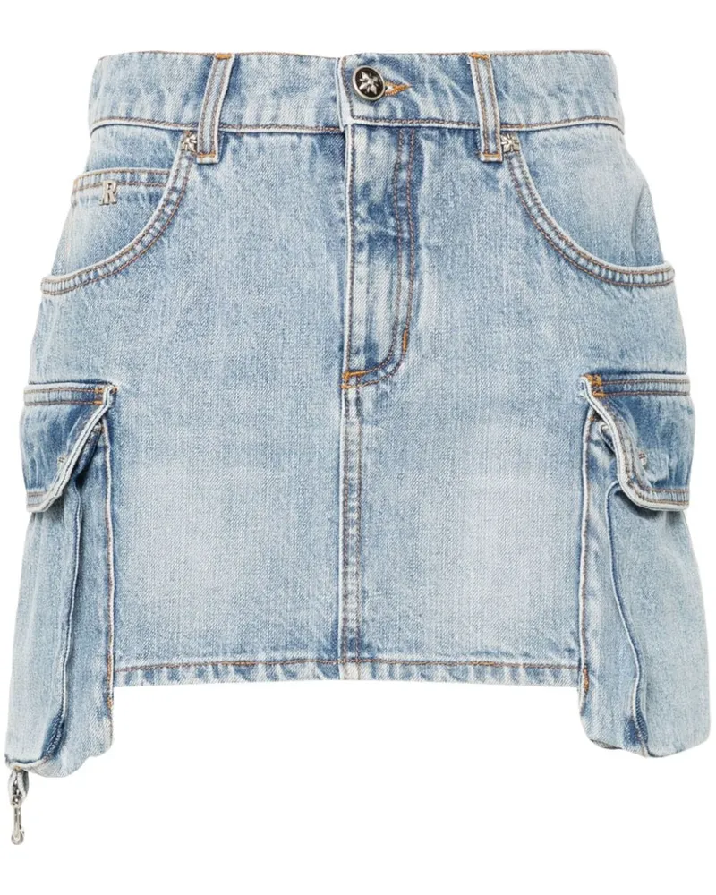 John Richmond Kurzer Jeansrock - Blau Blau