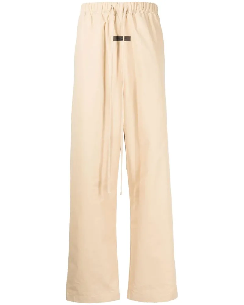 Fear of God Gerade Hose mit Logo-Patch - Braun Braun