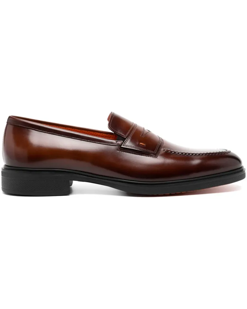 Santoni Klassische Loafer - Braun Braun