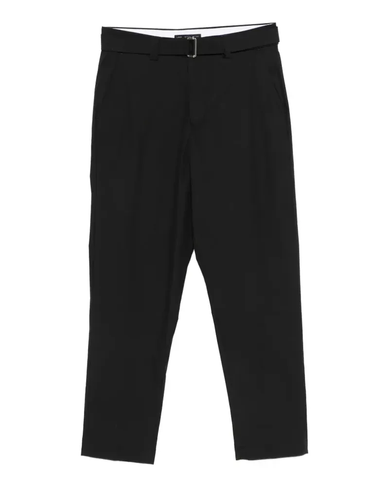 Low Brand belted trousers - Schwarz Schwarz
