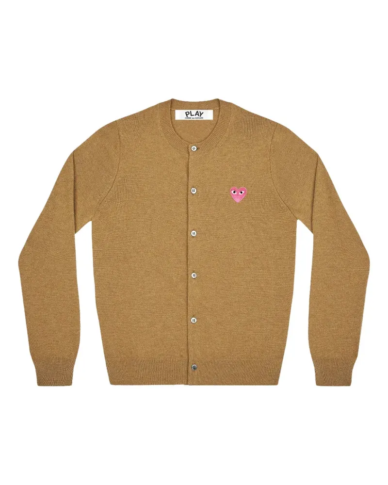 Comme des Garçons Cardigan mit Herz-Patch - Braun Braun