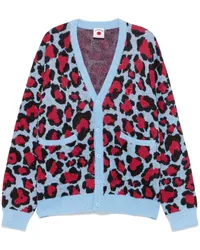 ICECREAM Leoparden-Cardigan Blau