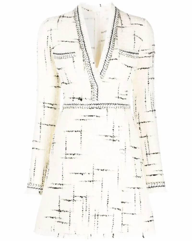 Giambattista Valli Langärmeliges Strickkleid - Weiß Weiß
