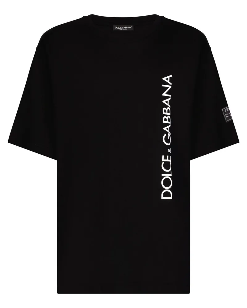 Dolce & Gabbana T-Shirt mit Logo-Print - Schwarz Schwarz