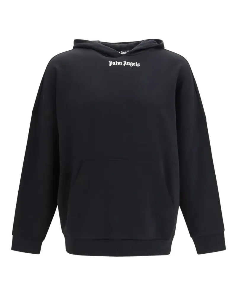 Palm Angels Hoodie mit Logo-Print - Schwarz Schwarz