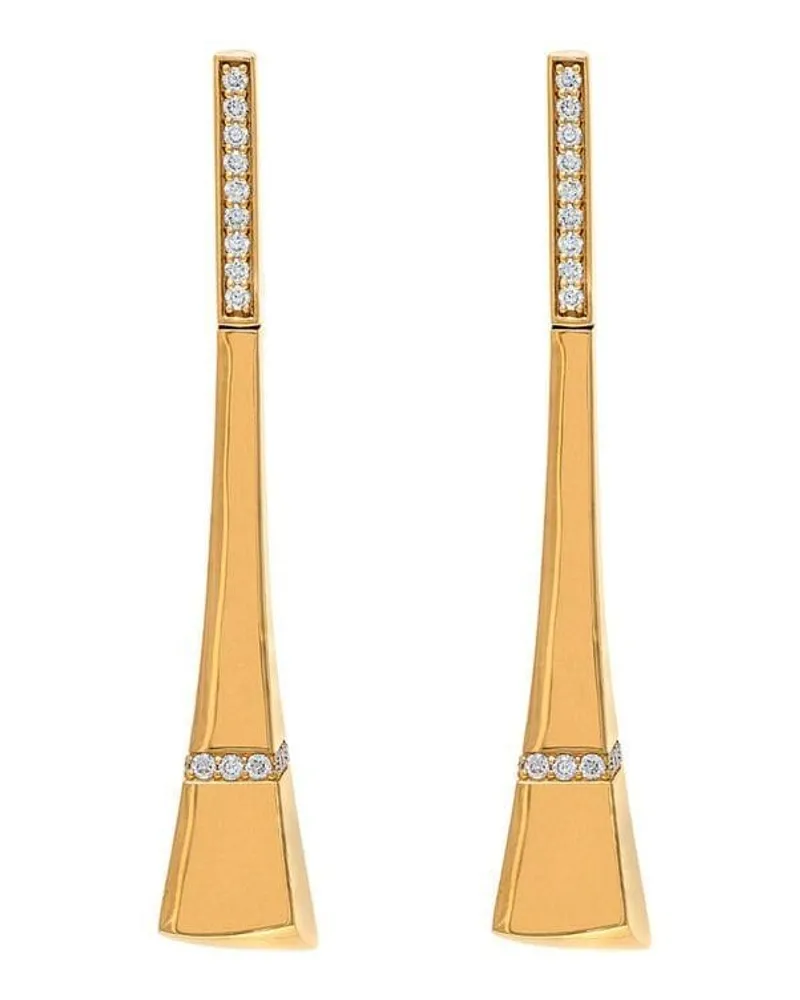 Roberto Coin 18kt Sauvage Privé Rotgoldohrringe mit Diamanten - Rosa Rosa
