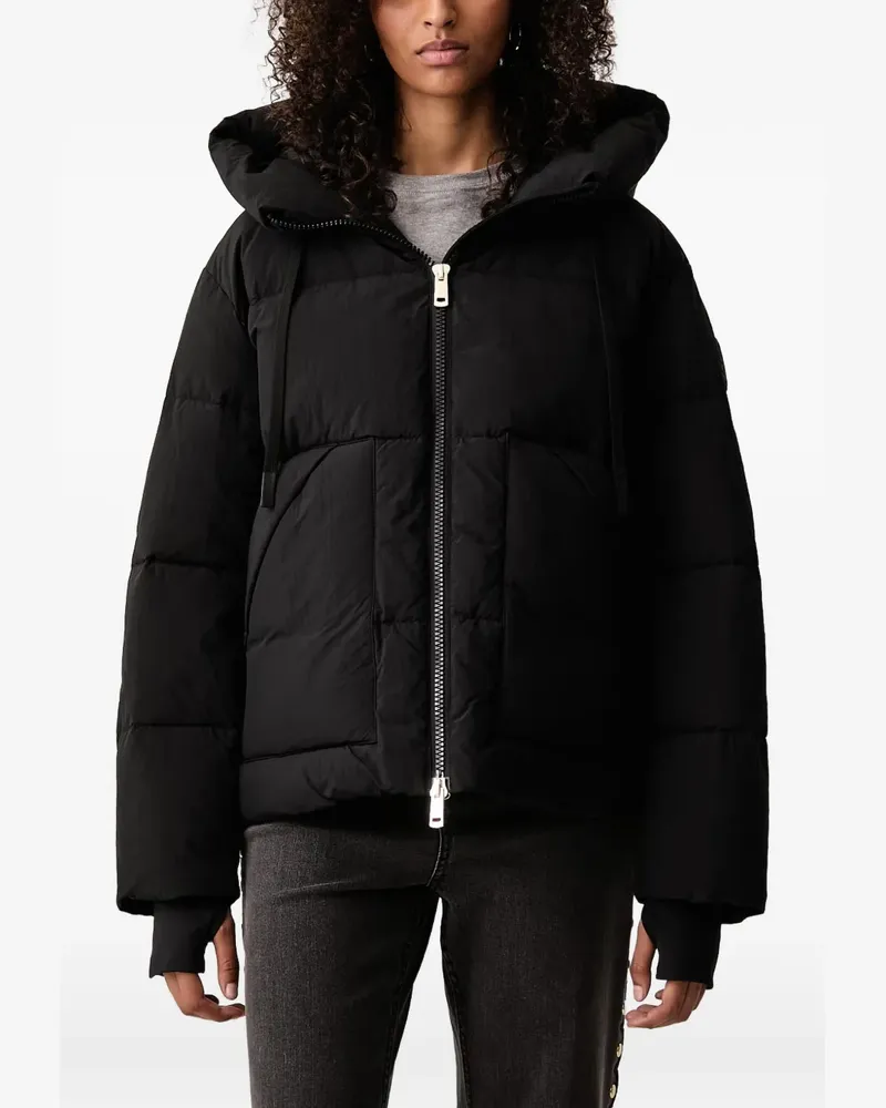 Mos Mosh Ollie quilted drawstring-hood jacket - Schwarz Schwarz
