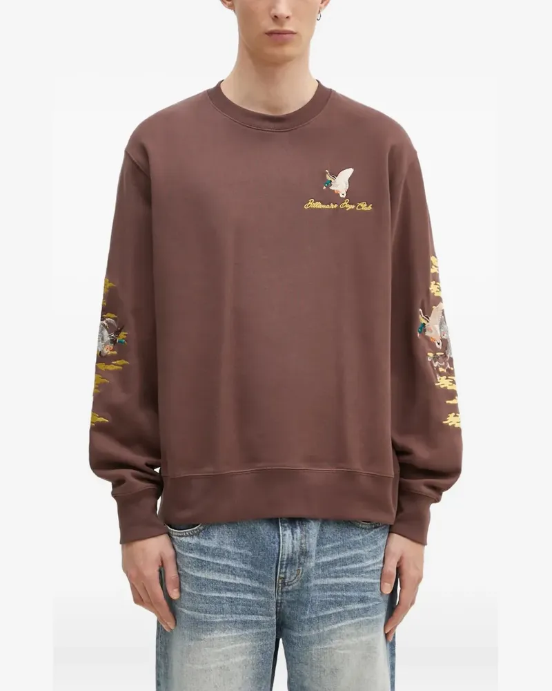Billionaire Boys Club Sweatshirt mit Entenstickerei - Braun Braun