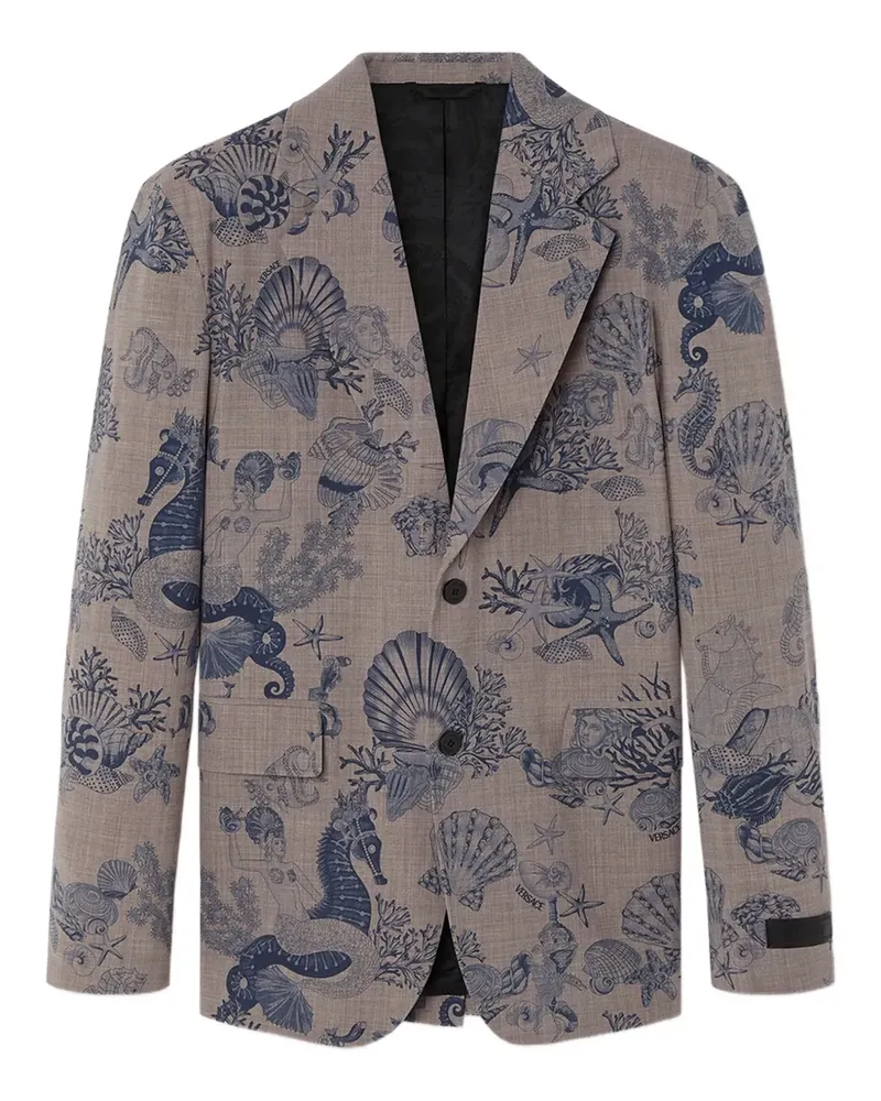 Versace Einreihiges Coral Theater Sakko - Braun Braun